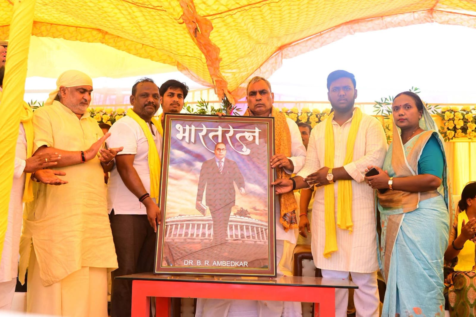 251 Feet Unchi Dr. Bheem Rao Ambedkar Ki Pratima Ke Liye Sankalp Yatra Aur Hastakshar Abhiyan Shuru
