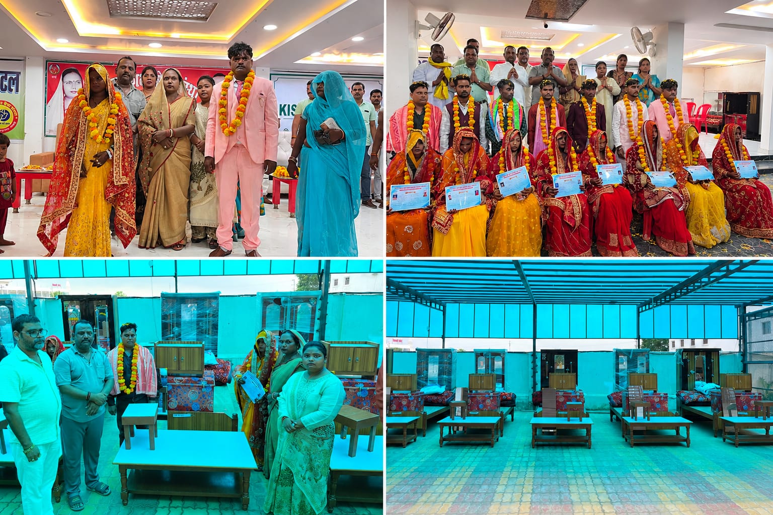Manav Shiksha Sewa Sanstha Dwara Garib Mahotsav Me 7 Jodo Ka Dahej Rahit Samuhik Vivah Sampann Hua