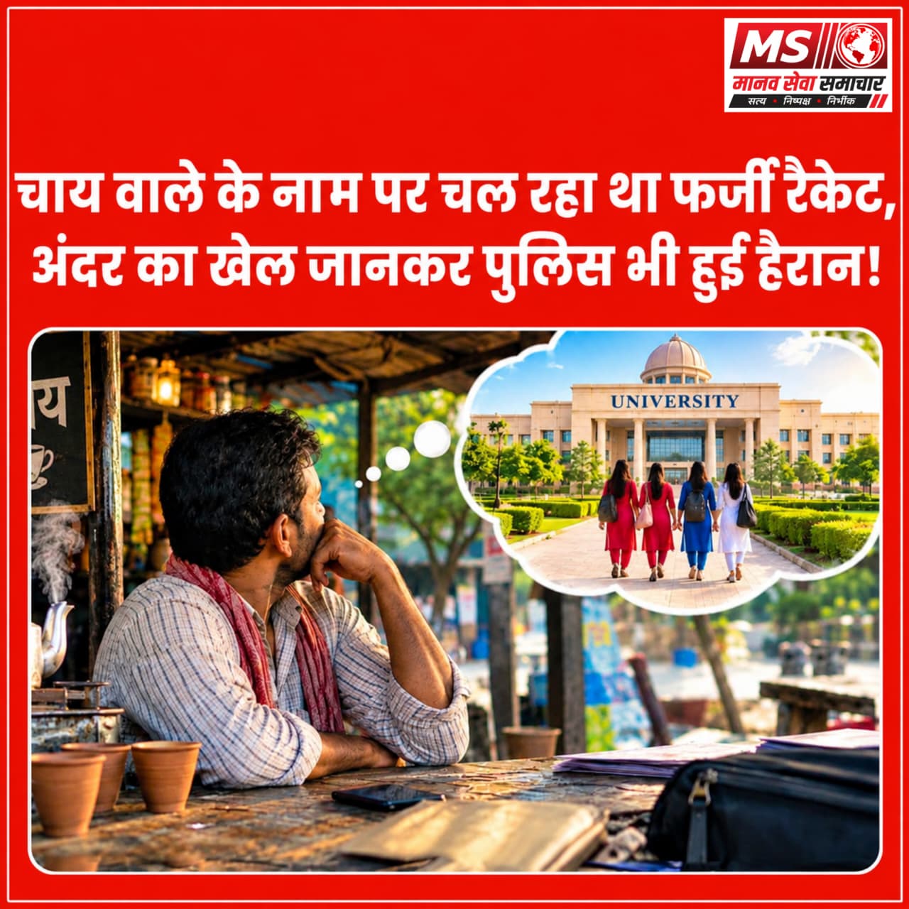 Chai Bechata Tha Malik,Usi Ke Name Par Chal Rhi Thi Farji University; 4 Sal Bad Aise Hua Karoro Ki Thagi